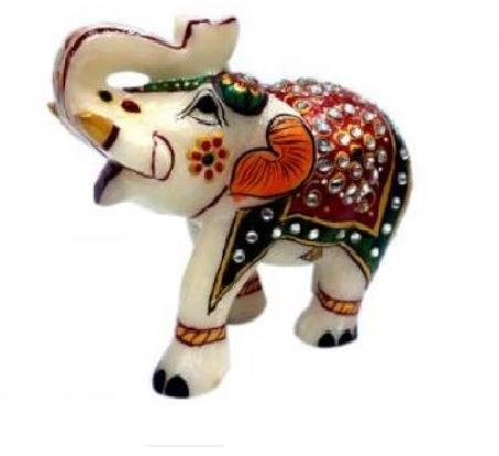 Marble Elephant 14 x 11.5 x 5 Cm