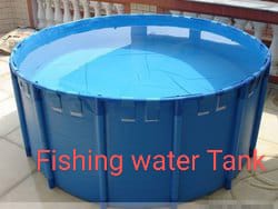 Blue Round FRP Water Tank, For Industrial Commercial