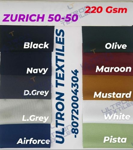 Zurich Polyester Fabric, For Garments, Apparel/Clothing, Occasion : Sportswear, Casual Wear, Activewear