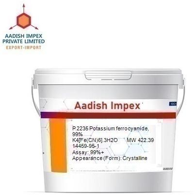 Potassium Ferrocyanide, 99%, Form : Crystalline
