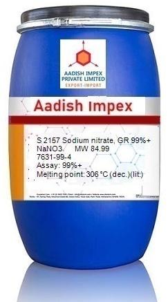 Sodium Nitrate, GR 99%+, CAS No. : 7631-99-4