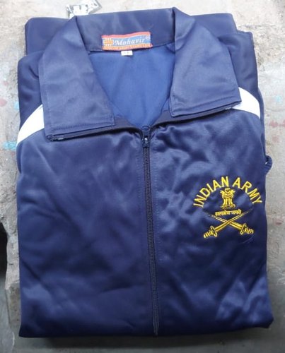 Collar Plain Military Tracksuits, Size : XL, XXL