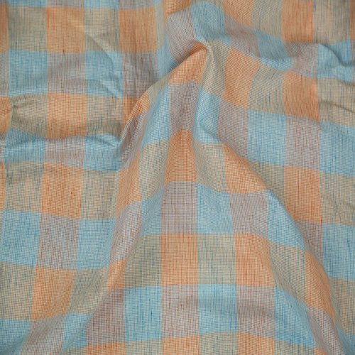 Cotton Check Fabric, For Tops/Blouses/Kurtis, Width : 44 Inches