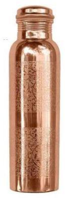 Plain Etching Copper Bottle, Feature : Durable