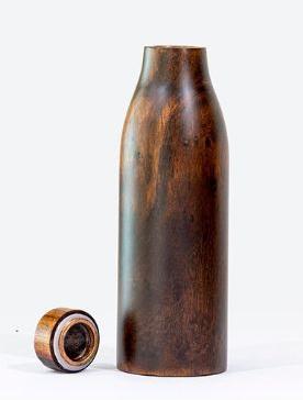 PVCW-131 Glass Wooden Bottle, For Drinking Water, Size : 10' X 3'