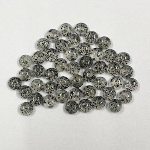 Natural Black Sunstone Round Cabochon Loose Gemstone