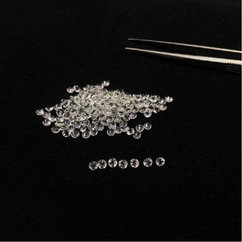 Natural Crystal Quartz Faceted Round Gemstonesnd, For Jewellery Use, Feature : Calibrated