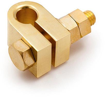 Polished Brass Split Connector Clamp, For Compact Size