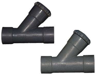 CF Polypropylene Y Type Strainer, Color : Black