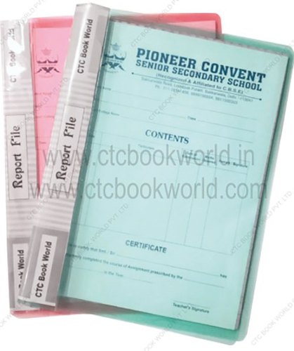 Plastic Project Report File, For Keeping Documents, Size : A/4