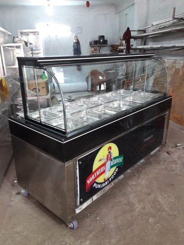 Polished Stainless Steel Rectangular Bain Marie, Voltage : 220V