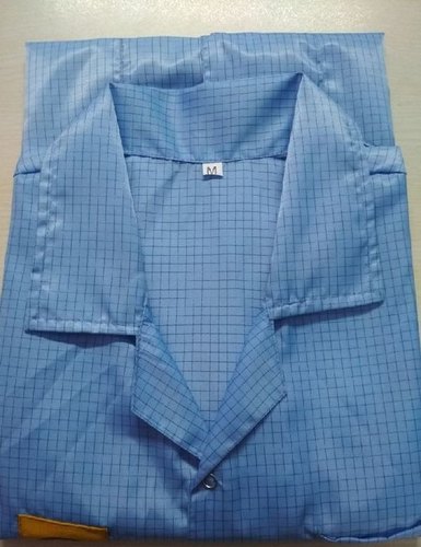 CRESCENT Plain Polyester ESD Apron, Size : Medium