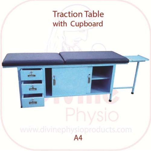 Mild Steel Traction Table With Cupboard