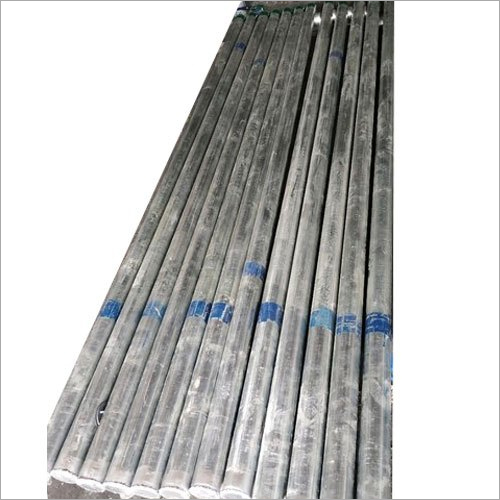 Silver Galvanized Iron Earthing Rod, For Industrial, Building, Solar, Certification : ISI Certified