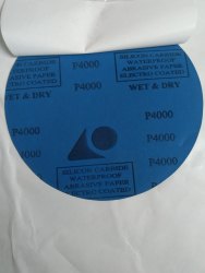 Plain Round Emery Paper Grit-4000, Size : 200 Mm