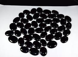 Natural Black Onyx Cabochon Gemstone, For Jewellery, Feature : Durable, Sturdiness