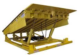 Forcelift Polished Radius Lip Dock Leveler, Color : Yellow