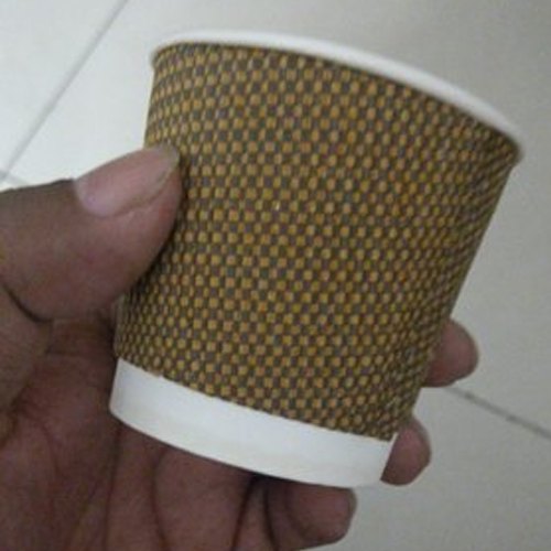 Printed Disposable Rippled Paper Cups, Size : 200 ML