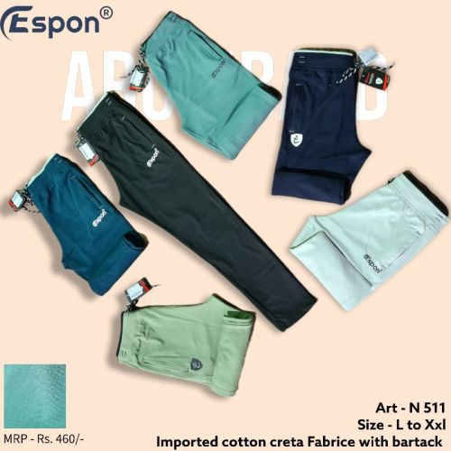 Cotton Plain Mens Sports Lower, Feature : Comfortable, Easily Washable, Impeccable Finish