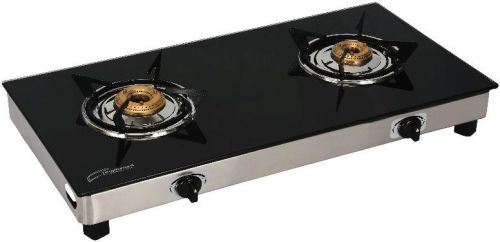 Glass Top 2 Burner Str Gas Stove