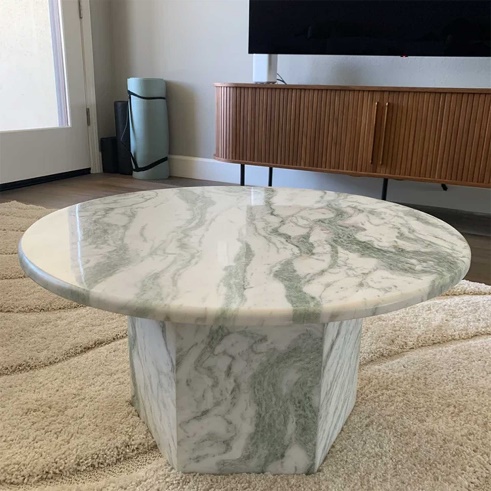 Onyx Marble Table Top With Stand, Feature : Fine Finished, Optimum Strength, Water Proof