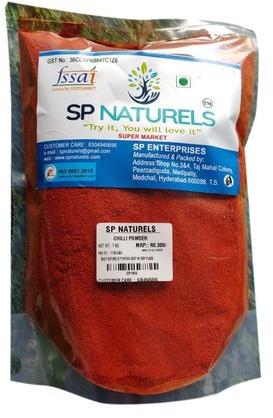 SP Naturels Natural Red Chilli Powder, Packaging Type : Packet