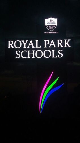 Rectangular Acrylic LED School Signs