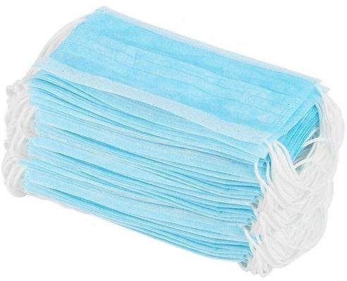 Cloth Surgical 3 Ply Mask, For Anti Pollution, Medical Purpose, Industrial Safety, Color : Blue