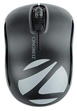 Plastic Zebronics Mouse, Color : Black