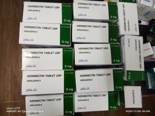 Iverjohn Ivermectin Tablets, Packaging Size : 10*10 Box (100 Tablets)