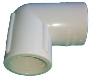 UPVC Thread Elbow, Color : White