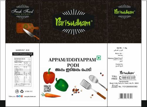 Parisudham Appam Idiyappam Podi, Packaging Type : Pouch