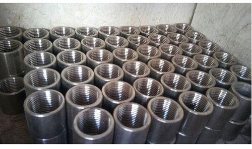 Round Polished Stainless Steel Pipe Coupling, Color : Grey