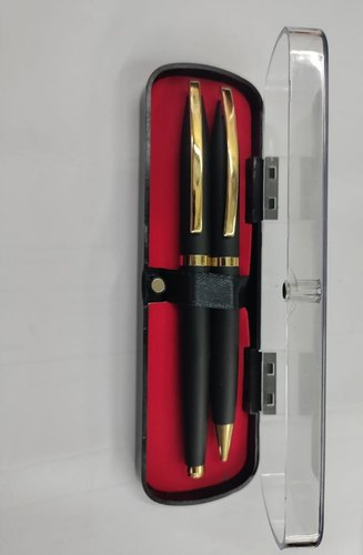 Black Metal Ballpoint Pen Set, For Writing, Length : 4-6inch