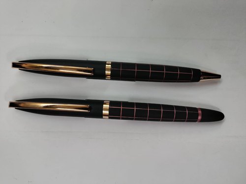 Blue Round Promotional Metal Ballpoint Pen, For Writing, Length : 4-6inch