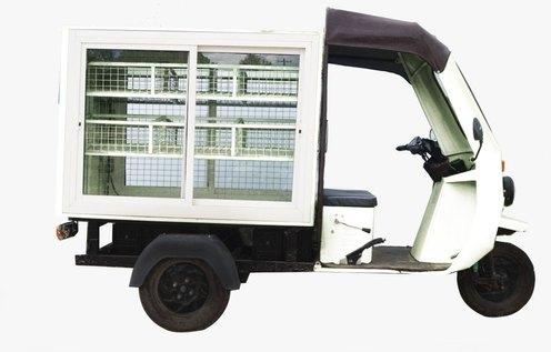 Lead Acid MS Steel Electric Vending Cart