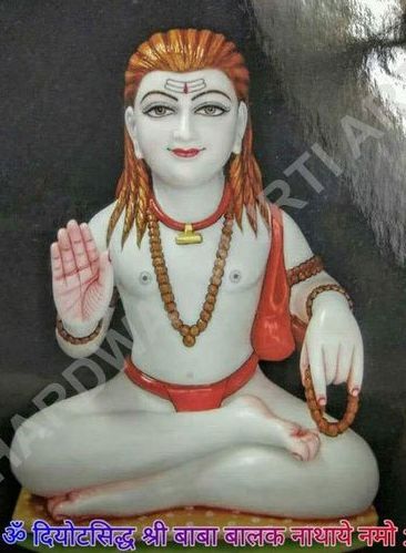 Marble Baba Balak Nath Statue, For Worship, Temple, Pattern : Printed