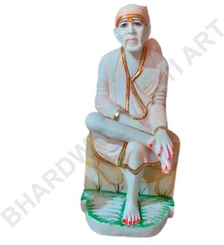 Marble Sai Baba Statue, Color : White