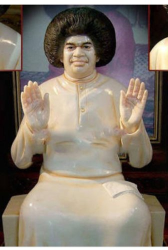 Marble Sathya Sai Baba Statue, Packaging Type : Thermocol Box