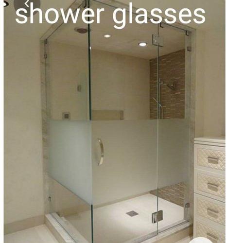 Tempered Shower Glass, Size : 1 X 1 Feet