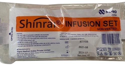 Nipro Japan Shinrai Infusion Set, For Hospital, Tube Material : PVC