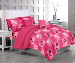 COTTON Floral Bed Sheet, Size : QUEEN SIZE