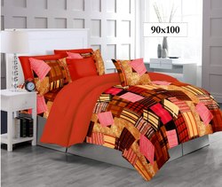 Satin Printed Bed Sheets, Size : 90 X 100 Inch