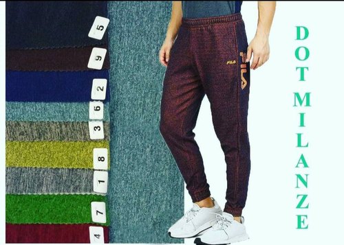 Dot Melange Plain Fabric, For Track Pant