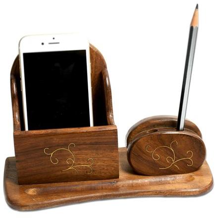 Wooden Pen Stand, Size : 20x11x6 Cm (LXHXW)