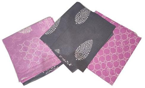 Pink and Dark Gray Unstitched Suit Material