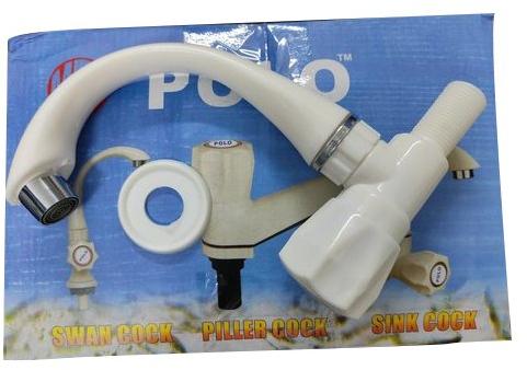 PVC Sink Cock, Packaging Type : Ivory
