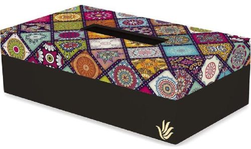 Weston Choice Metal MEENA STICKER Plain Tissue Paper Box, Style : Antique