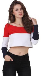 Plain Ladies Crop Top, Feature : Easily Washable, Impeccable Finish, Shrink Resistance