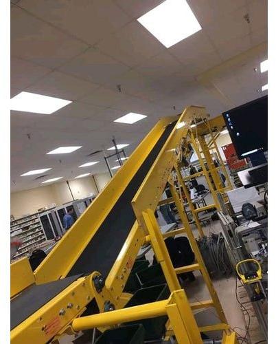 Rectangular Polished Electric Mild Steel Belt Conveyor, For Industrial, Belt Length : 10-20 Feet, 20-30 Feet